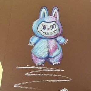 Colorful Labubu Character Art